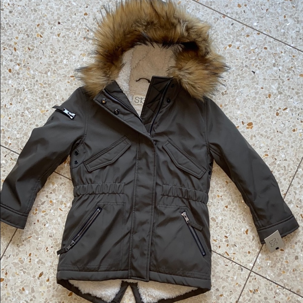 Brand new girls olive green S13 jacket size 4